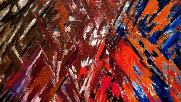 Гончарова портрет Ларионова Лучизм