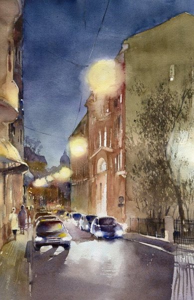 Роберт Миелго городской пейзаж