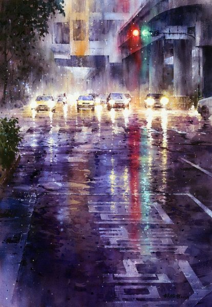 Виктор Зелик акварель