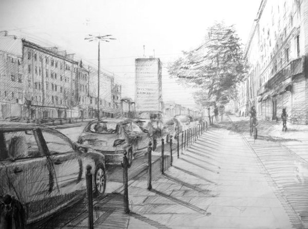 Казань улица Баумана иллюстрации