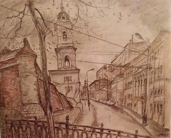 Графические Наброски улицы