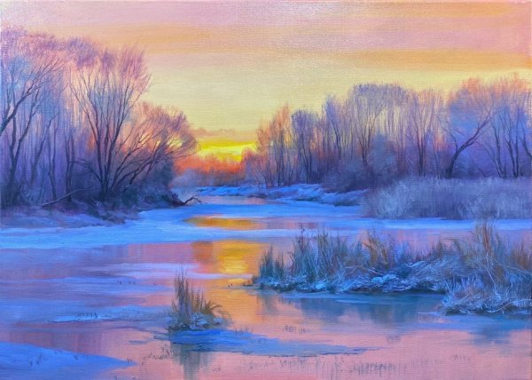 Зимние пейзажи Игоря Сахарова