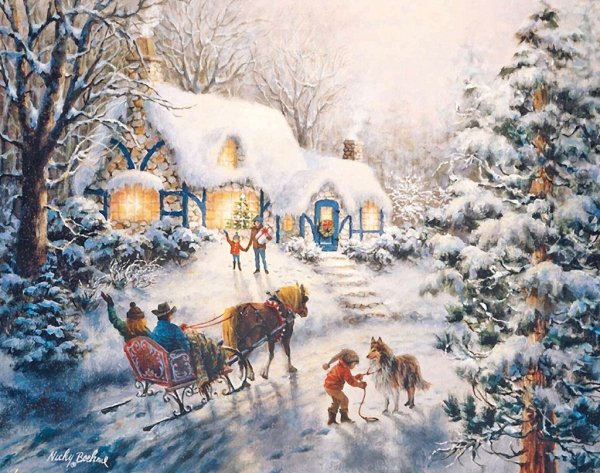 Ники Боэм художник Рождество