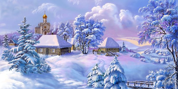 Чак Пинсон зимний город