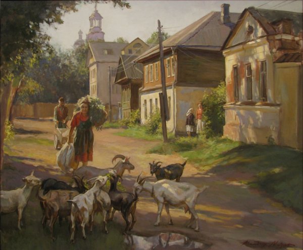 Тупоршин Владимир акварель дождь