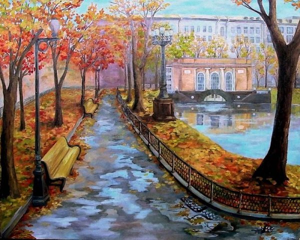 Живопись ,Игорь Разживин , Яузский бульвар