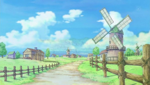 Ван Пис деревня Луффи