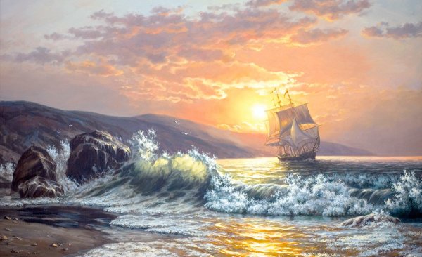 Михаил Сатаров морские картины