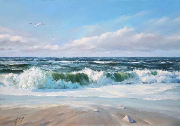 Художник Лузик Виктор морской пейзаж