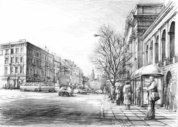 Зарисовки городского пейзажа