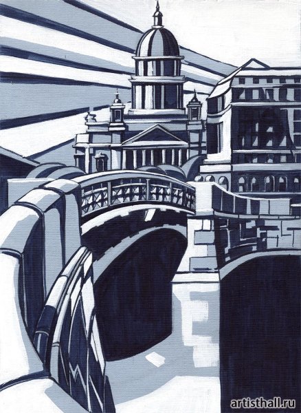 Графическая композиция городского