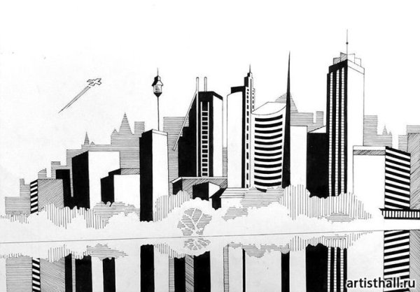 Стилизованная архитектура Графика