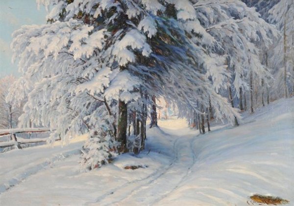 Константин Крыжицкий зимние картины