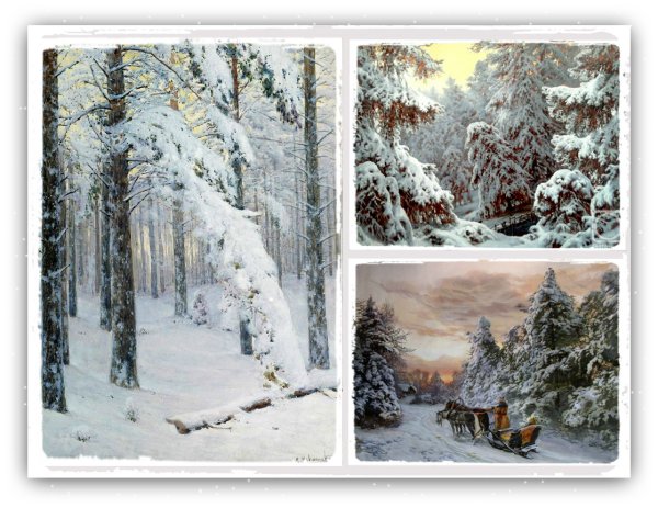 Константин Яковлевич Крыжицкий - пейзаж зима