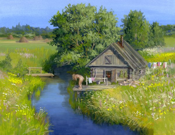 Владимир Юрьевич Жданов (деревня у реки)