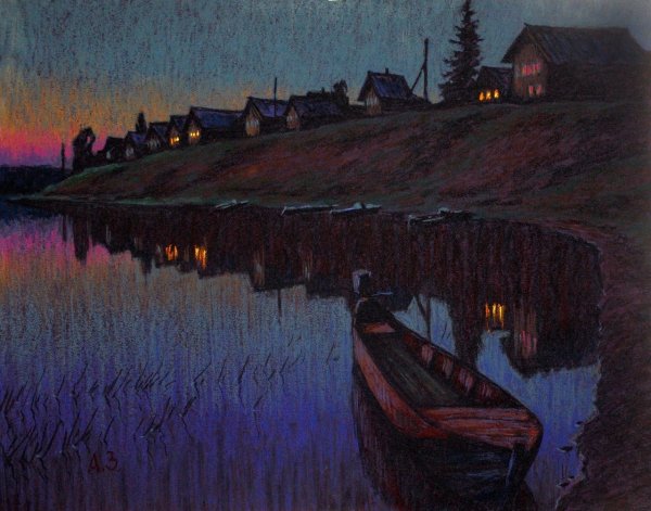 Алексей Зуев пастель масляная