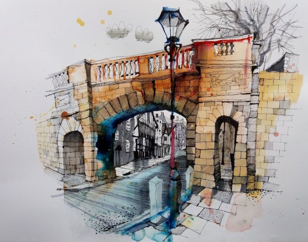 Скетч город