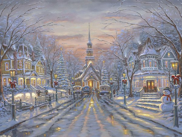 Cobble Hill зимний парк