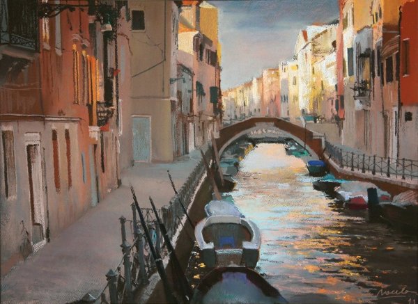 Город пастелью