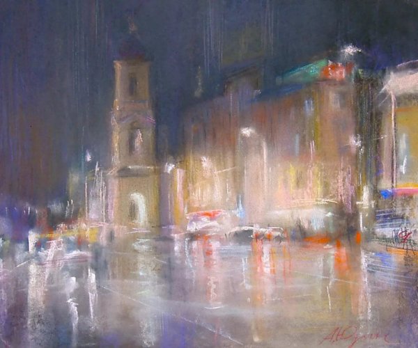 Ирина Климова пейзаж пастель.