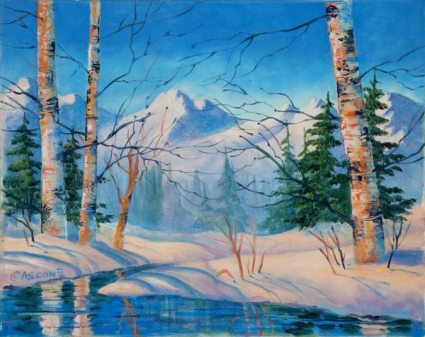 Художник Игорь Хайков. Зима