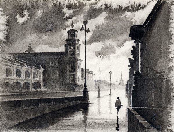 Олег Ильдюков картины набережная канала Грибоедова