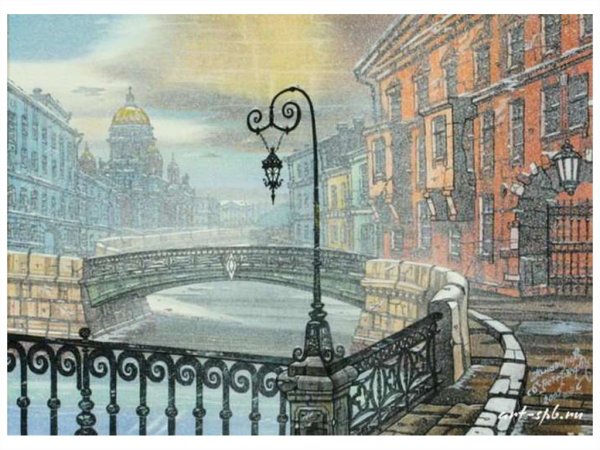 Набережная Петербурга в графике