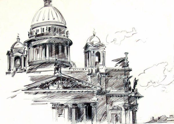 Питер гризайль архитектура