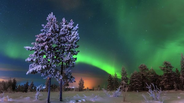 Северное сияние Кольский полуостров