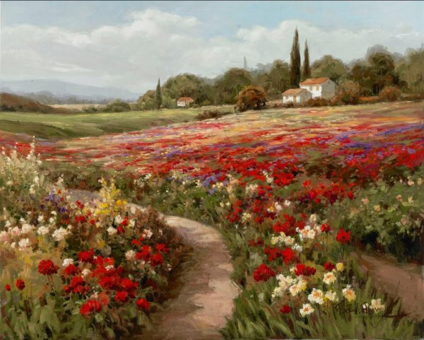 Клод Моне Маковое поле