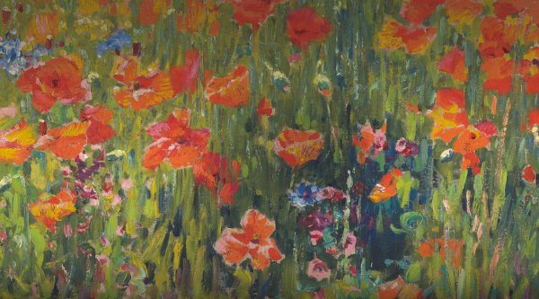 Клод Моне поле маков