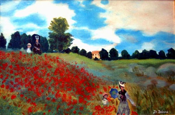 Моне поле маков у аржантёя