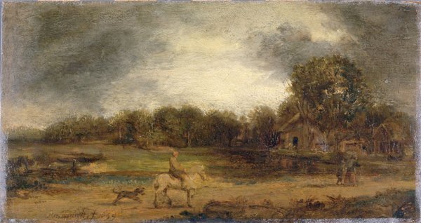 Грозовой пейзаж - Рембрандт Харменс Ван Рейн. 1640