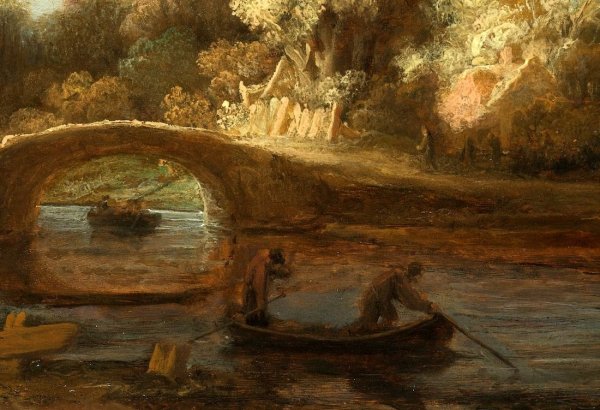 Рембрандт «зимний пейзаж» 1646 года