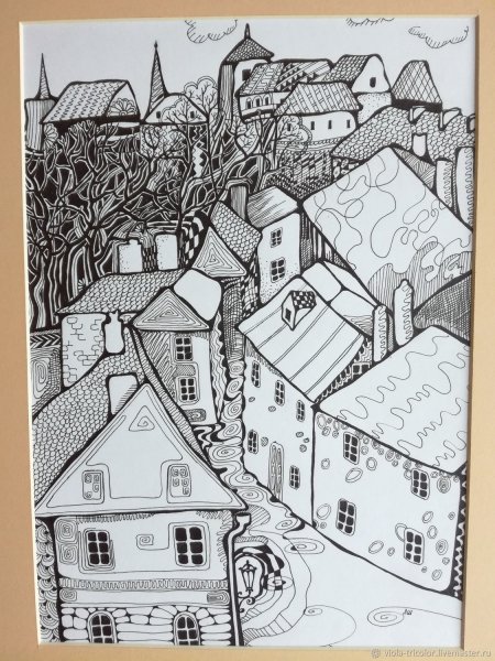 Стилизация городского пейзажа