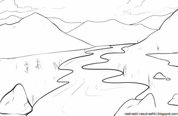 Деревенский пейзаж легкий