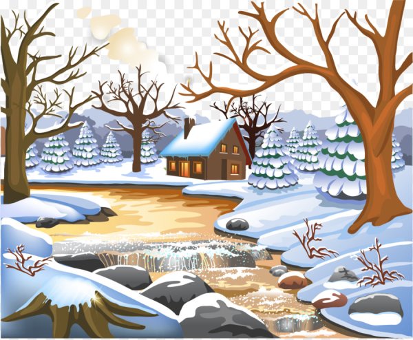 Зима вектор