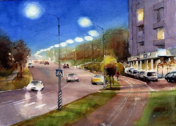 Картина "улица в Стамбуле» (Львовская галерея искусств)