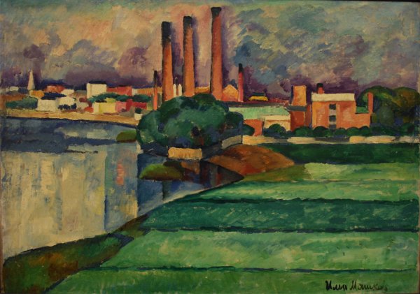 Машков и.и. пейзаж с фабрикой