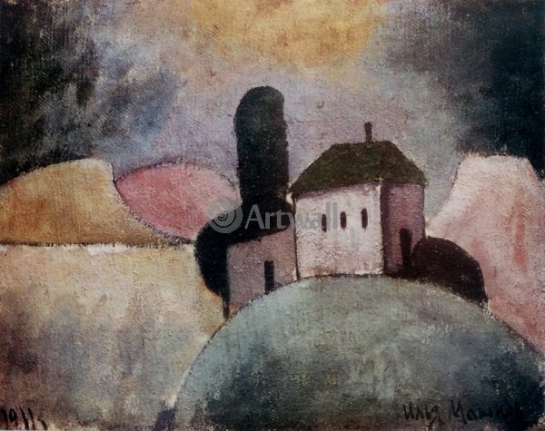 1911 Городской пейзаж. Машков Илья Иванович