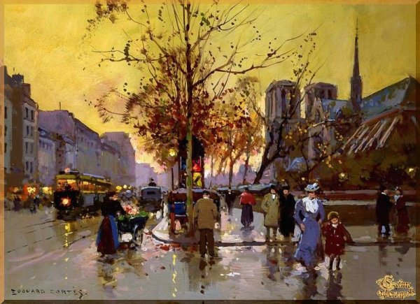Эдуард Леон Кортес Париж картины