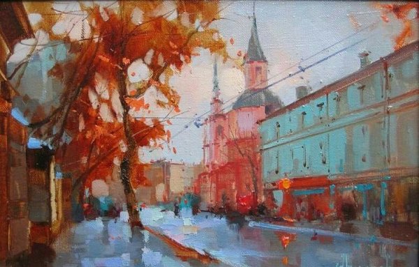 Городской пейзаж Сахарова Игоря