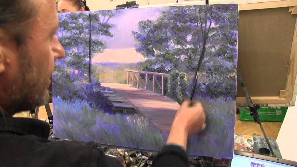 Мастер класс художника Игоря Сахарова море