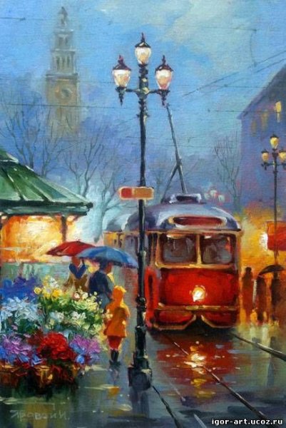 Художник Волков Сергей Риксович городские пейзажи