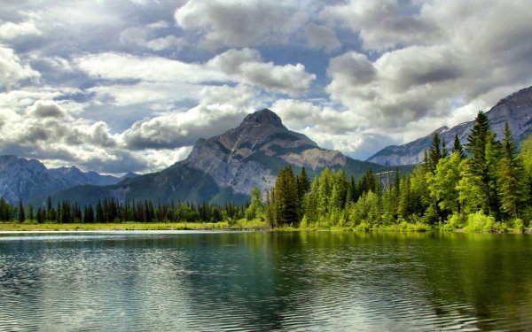 Лесное озеро в Канаде