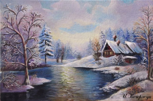 Наталья Головина. Деревенский пейзаж