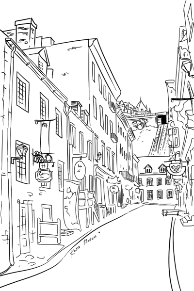 Улица карандашом