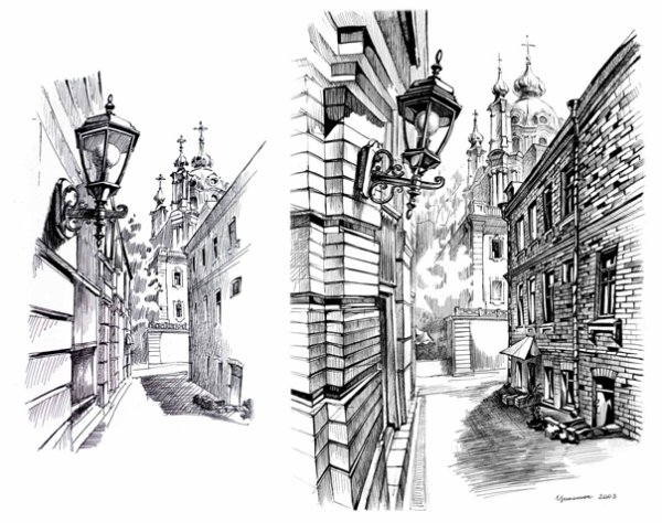 Старый город Графика