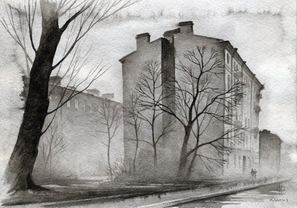 Санкт-Петербург гризайль