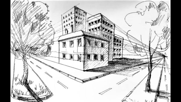 Изо 6 класс городской пейзаж в графике